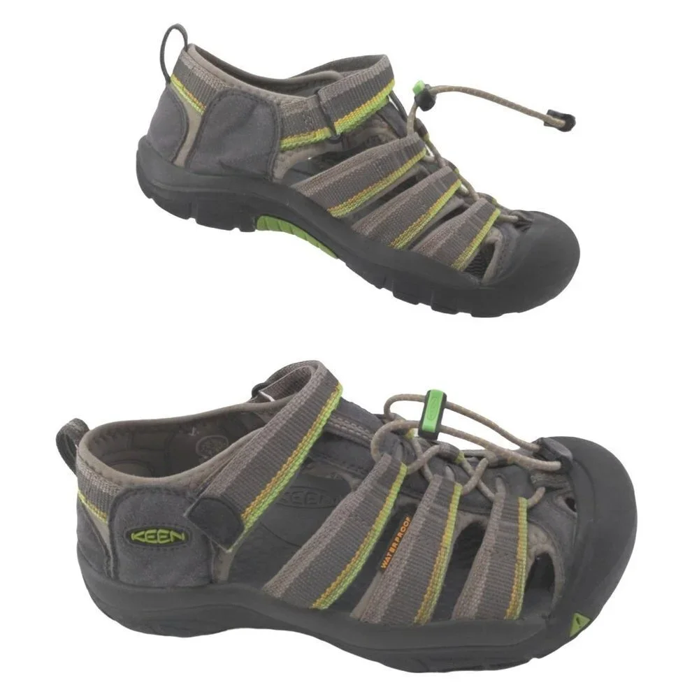 Keen Newport H2 Sport Sandal Water Shoes Big Kids 4 Womens‎ 6 Gray Green Active